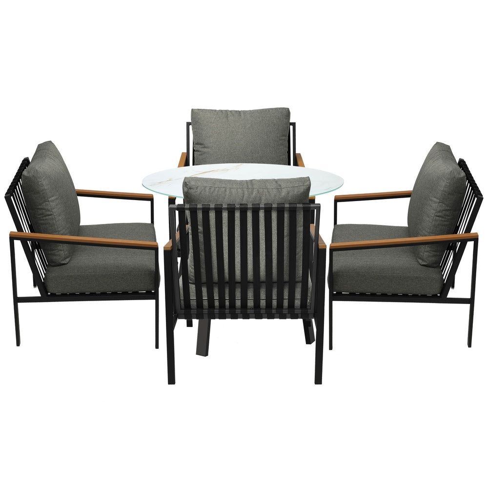 Livsip 5PCS Outdoor Dining Setting Patio Bistro Set-Outdoor Dining Set-PEROZ Accessories