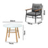 Livsip 3PCS Outdoor Furniture Dining Set Table with Storage Shelf-Outdoor Dining Set-PEROZ Accessories