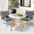 Livsip Outdoor 3PCS Dining Set Table with Storage Shelf-Outdoor Dining Set-PEROZ Accessories
