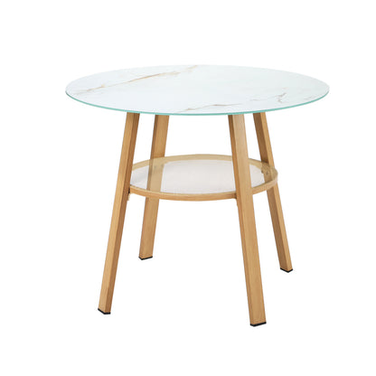 Livsip 3PC Outdoor Dining Set Solid Wood Chair and Table-Outdoor Dining Set-PEROZ Accessories