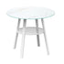 Livsip Outdoor Dining Setting Lounge Chair Bistro Set 5PCS White-Outdoor Dining Set-PEROZ Accessories