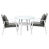 Livsip Outdoor Dining Set 3PCS Marble Table Rattan Chair-Outdoor Dining Set-PEROZ Accessories