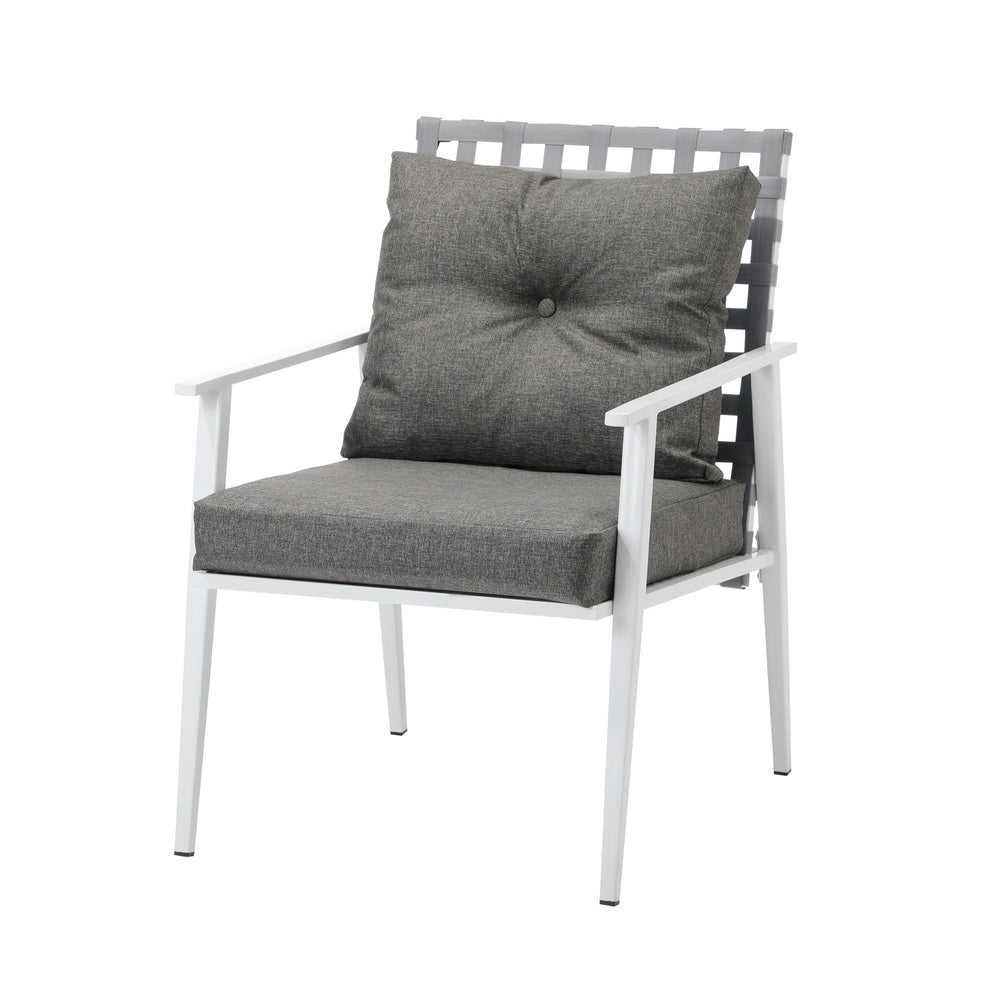 Livsip Outdoor Dining Set 3PCS Marble Table Rattan Chair-Outdoor Dining Set-PEROZ Accessories