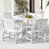 Livsip 5PCS Outdoor Dining Setting Solid Wood Chair-Outdoor Dining Set-PEROZ Accessories