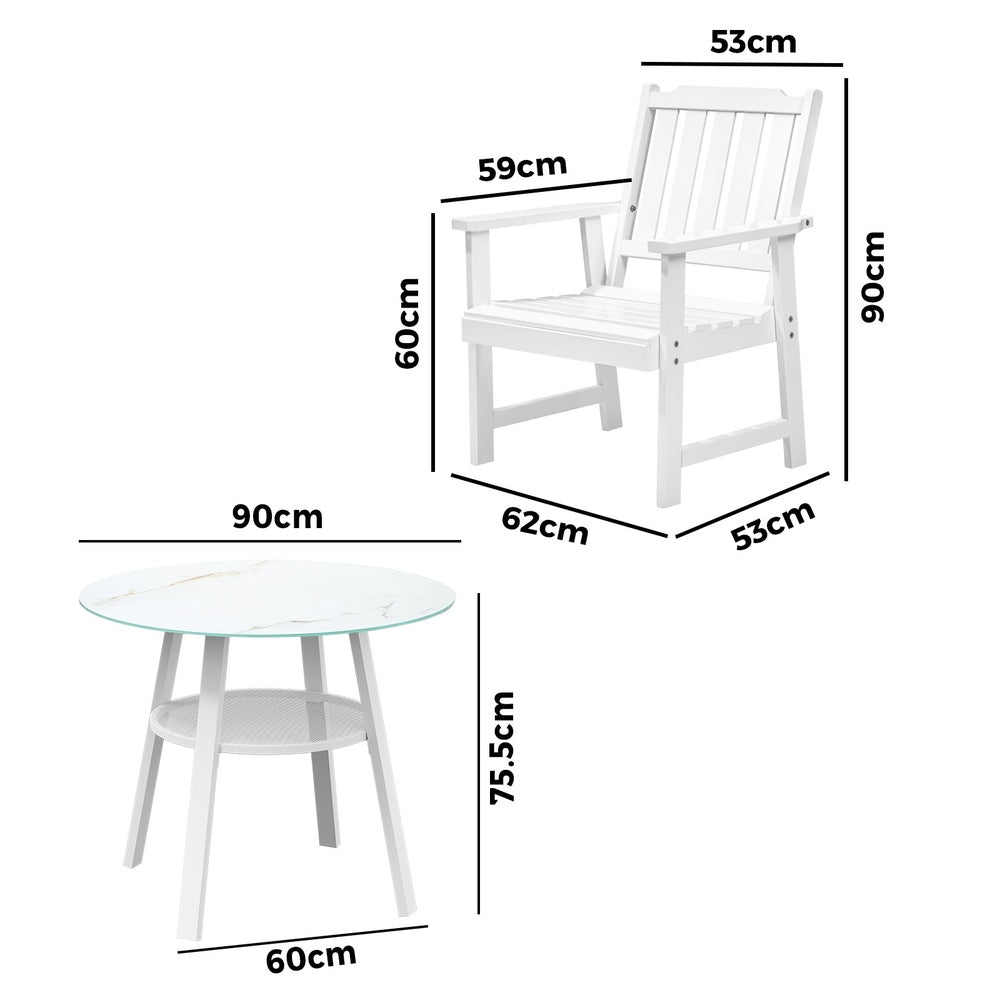Livsip 5PCS Outdoor Dining Setting Solid Wood Chair-Outdoor Dining Set-PEROZ Accessories