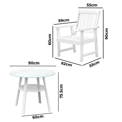 Livsip 5PCS Outdoor Dining Setting Solid Wood Chair-Outdoor Dining Set-PEROZ Accessories