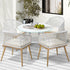 Livsip 5PCS Outdoor Dining Setting Table w/ Storage Shelf-Outdoor Dining Set-PEROZ Accessories