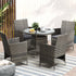 Livsip Outdoor Dining Set Table & Chairs 5PCS Patio Furniture Lounge Setting-Outdoor Dining Sets-PEROZ Accessories