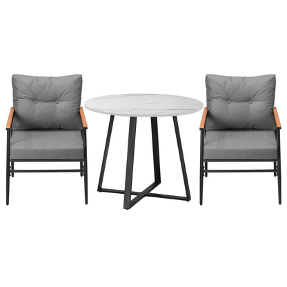 Livsip Outdoor Dining Set 3PCS Garden Lounge Setting-Outdoor Dining Set-PEROZ Accessories