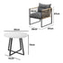 Livsip Outdoor Dining Set 4 Seater Sintered Stone Table-Outdoor Dining Sets-PEROZ Accessories