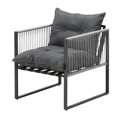 Livsip 3PCS Outdoor Dining Set Round Table and Chairs with Cushions-Outdoor Dining Set-PEROZ Accessories