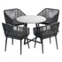 Livsip 5x Outdoor Dining Set Sintered Stone Table Bistro Set-Outdoor Dining Sets-PEROZ Accessories