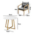Livsip 3PCS Outdoor Dining Set 90cm Table&Lounge Chairs-Outdoor Dining Sets-PEROZ Accessories