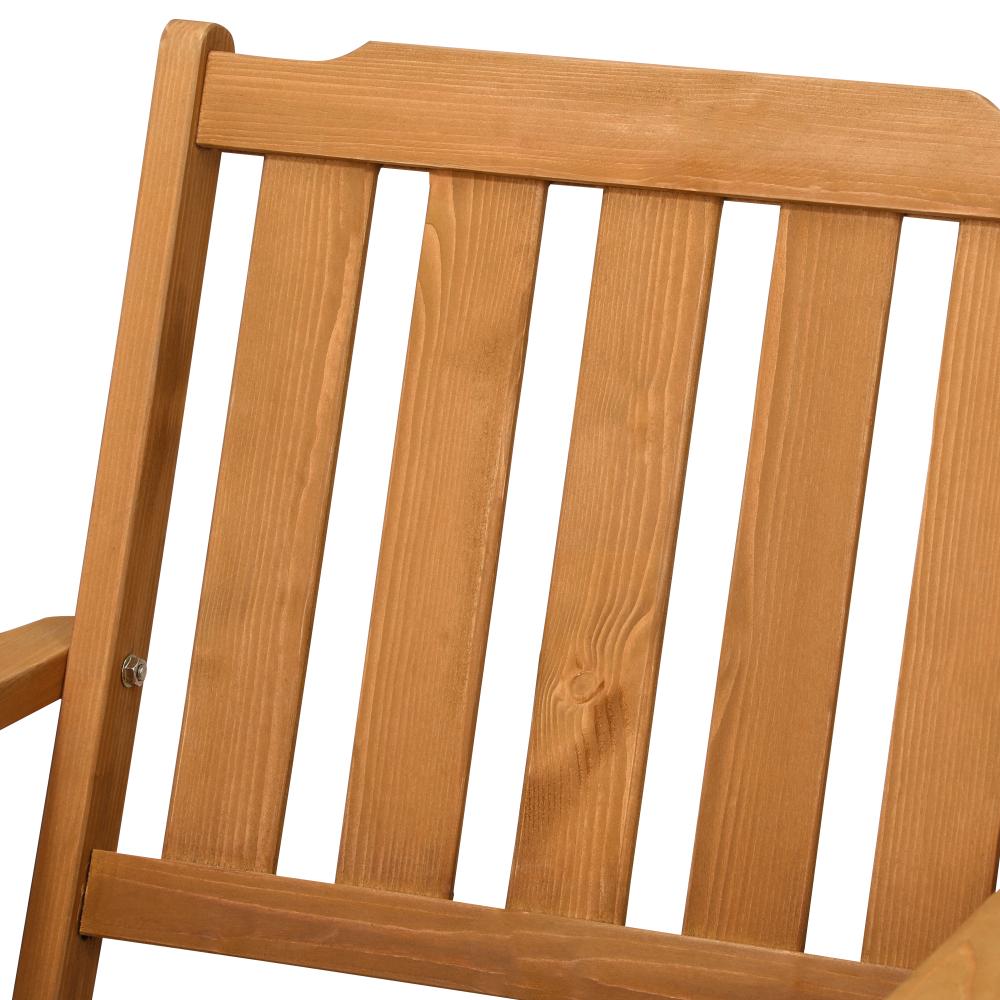 Livsip Outdoor Patio Set Solid Wood Chair&amp;Table 3PC-Outdoor Dining Sets-PEROZ Accessories