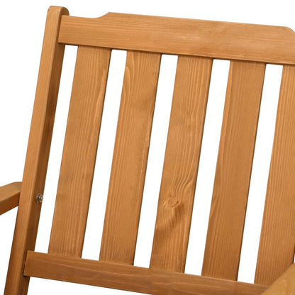 Livsip Outdoor Patio Set Solid Wood Chair&amp;Table 3PC-Outdoor Dining Sets-PEROZ Accessories