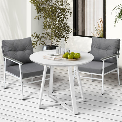 Livsip Outdoor Dining Set Patio Setting 2 Seater Round Table-Outdoor Dining Set-PEROZ Accessories