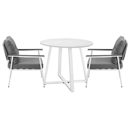 Livsip Outdoor Dining Set Patio Setting 2 Seater Round Table-Outdoor Dining Set-PEROZ Accessories