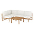 Gardeon 4-Seater Outdoor Sofa Set Wooden Lounge Setting 5PCS-Furniture > Outdoor > Outdoor Sofas & Lounge Sets-PEROZ Accessories