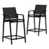 Gardeon 2PC Outdoor Bar Stools Steel Dining Chairs Patio Furniture Garden Black-Furniture > Outdoor > Outdoor Chairs-PEROZ Accessories