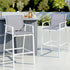 Gardeon 2PC Outdoor Bar Stools Dining Chairs Patio Furniture Garden Steel Textilene White-Furniture > Bar Stools & Chairs > Table & Bar Stools-PEROZ Accessories