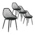 Gardeon 4PC Outdoor Dining Chairs PP Lounge Chair Patio Garden Furniture Black-Furniture > Outdoor > Outdoor Chairs-PEROZ Accessories
