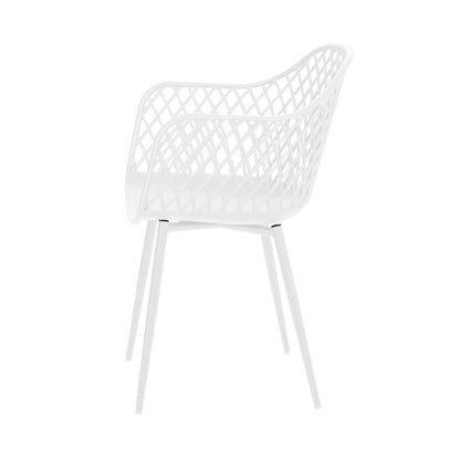 Gardeon 4PC Outdoor Dining Chairs PP Lounge Chair Patio Furniture Garden White-Furniture &gt; Outdoor &gt; Outdoor Chairs-PEROZ Accessories