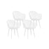 Gardeon 4PC Outdoor Dining Chairs PP Lounge Chair Patio Furniture Garden White-Furniture > Outdoor > Outdoor Chairs-PEROZ Accessories