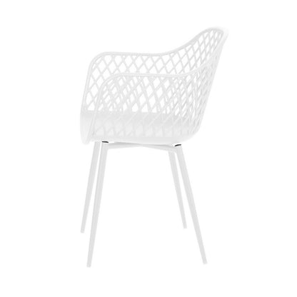 Gardeon 4PC Outdoor Dining Chairs PP Lounge Chair Patio Furniture Garden White-Furniture > Outdoor > Outdoor Chairs-PEROZ Accessories