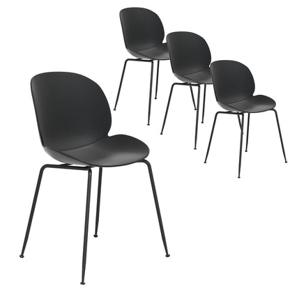 Gardeon 4PC Outdoor Dining Chairs Lounge Chair Patio Garden Furniture Black-Furniture &gt; Outdoor-PEROZ Accessories