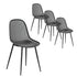 Gardeon 4PC Outdoor Dining Chairs PP Lounge Chair Patio Garden Furniture Black-Furniture > Outdoor > Outdoor Chairs-PEROZ Accessories