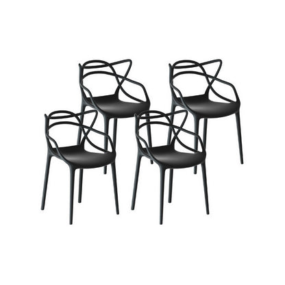 Gardeon 4PC Outdoor Dining Chairs PP Portable Stackable Chair Patio Furniture-Furniture > Outdoor-PEROZ Accessories