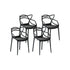 Gardeon 4PC Outdoor Dining Chairs PP Portable Stackable Chair Patio Furniture-Furniture > Outdoor-PEROZ Accessories