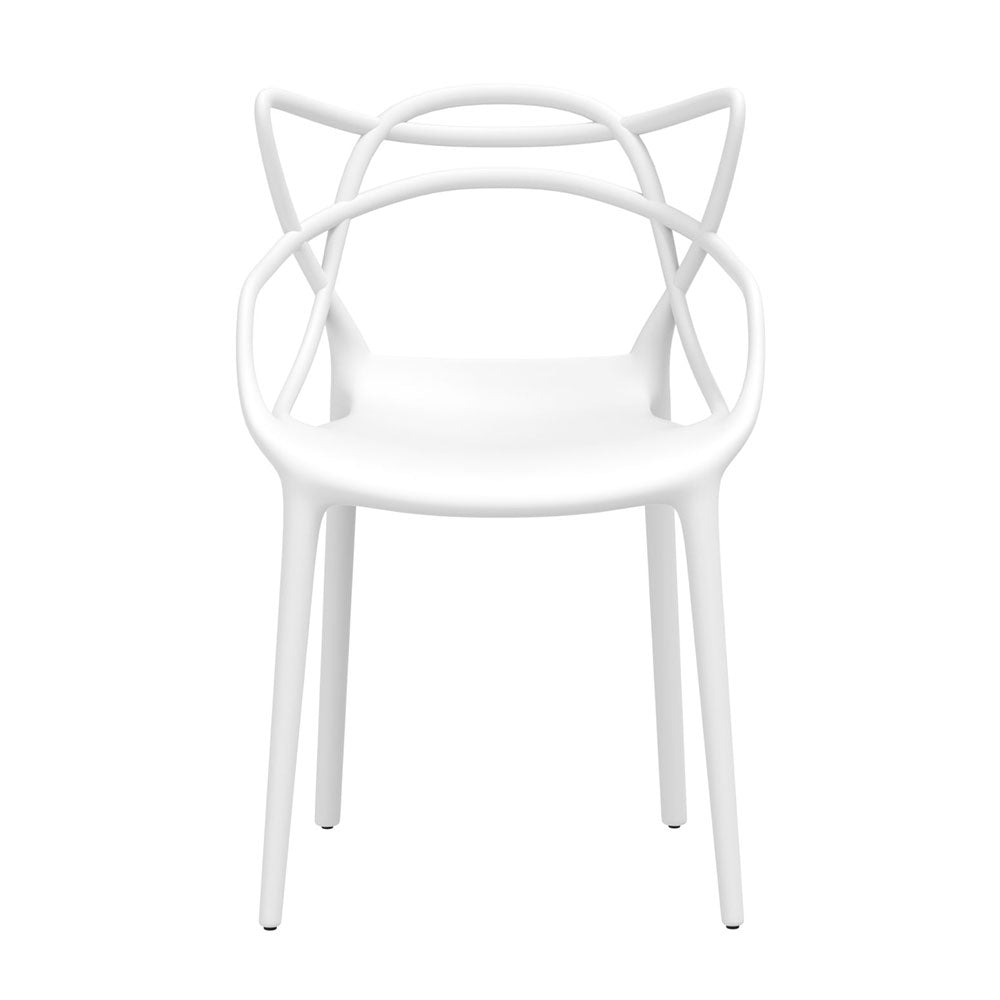 Gardeon 4PC Outdoor Dining Chairs PP Portable Stackable Chair Patio Furniture White-Furniture &gt; Outdoor &gt; Outdoor Chairs-PEROZ Accessories