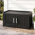Outdoor Storage Box Bench Shoe Cabinet with Shelf Resin 81cm Black-Furniture > Outdoor > Outdoor Chairs-PEROZ Accessories