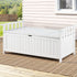 Gardeon Outdoor Storage Bench Box Wooden Garden Toy Tool Patio Furniture White-Furniture > Outdoor > Outdoor Benches-PEROZ Accessories
