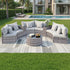 Gardeon 6 Seater Outdoor Sofa Set 9PCS Table Chair Set Garden Rattan Patio Furniture-Furniture > Outdoor > Outdoor Sofas & Lounge Sets-PEROZ Accessories