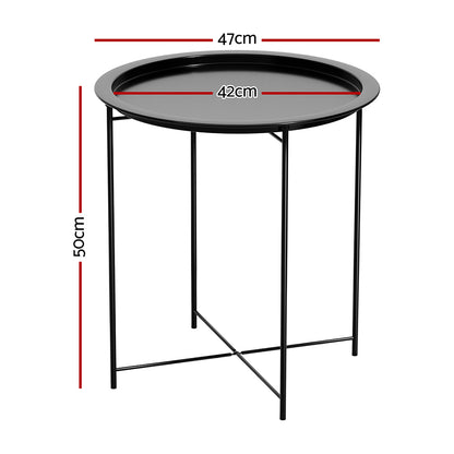 Gardeon Coffee Side Table Steel Outdoor Furniture Indoor Desk Patio Garden-Furniture &gt; Outdoor-PEROZ Accessories