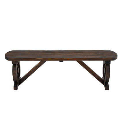 Gardeon Outdoor Garden Bench Seat Wooden Patio Furniture Wagon Dining Chair-Furniture &gt; Outdoor &gt; Outdoor Benches-PEROZ Accessories