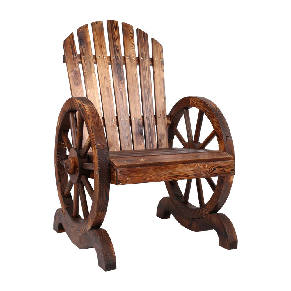 Gardeon Wooden Wagon Chair Outdoor-Outdoor Decorations-PEROZ Accessories