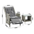 Livsip Outoodr Recliner Chair Sun Lounge & Table Set utdoor Furniture Patio Sofa-Sun Lounges-PEROZ Accessories