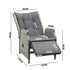 Livsip Recliner Chairs Sun lounge Outdoor Furniture Patio Wicker Sofa Set of 2-Sun Lounges-PEROZ Accessories