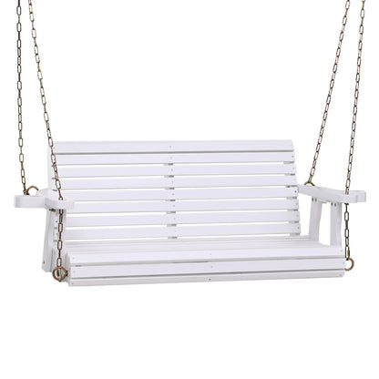 Gardeon Porch Outdoor Swing Chair With Cup Holder Wooden Furniture 2 Seater-Furniture &gt; Outdoor &gt; Outdoor Chairs-PEROZ Accessories