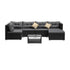 Livsip Outdoor Lounge Setting 7pc Wicker Sofa Set Rattan-Outdoor Sofa Sets-PEROZ Accessories