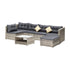Livsip 6 Seater Outdoor Lounge Set Wicker Sofa Rattan-Outdoor Sofa Sets-PEROZ Accessories