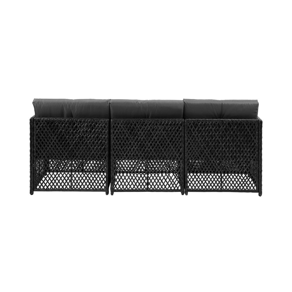 Livsip Outdoor Sofa Set 4 Seater Wicker Corner Modular Setting-Outdoor Sofa Set-PEROZ Accessories