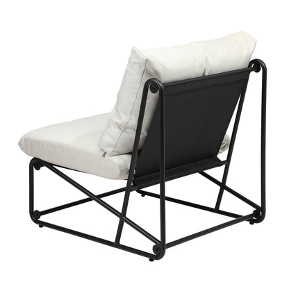 Livsip 2PCS Outdoor Dining Chairs Patio Sofa Lounge Chair Beige-Outdoor Patio Set-PEROZ Accessories