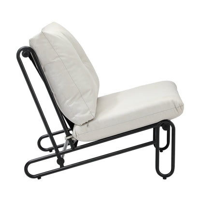 Livsip 2PC Outdoor Lounge Chairs Patio Sofa with Cushions Beige-Outdoor Patio Set-PEROZ Accessories