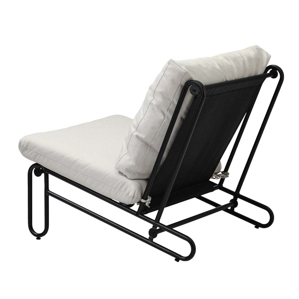 Livsip 2PC Outdoor Lounge Chairs Patio Sofa with Cushions Beige-Outdoor Patio Set-PEROZ Accessories