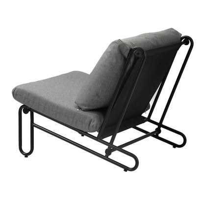 Livsip 2PC Outdoor Lounge Chairs Patio Sofa with Cushions Grey-Outdoor Patio Set-PEROZ Accessories