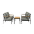 Livsip Outdoor Furniture with Cushion, Patio Table and Chair Setting Black-Outdoor Patio Set-PEROZ Accessories